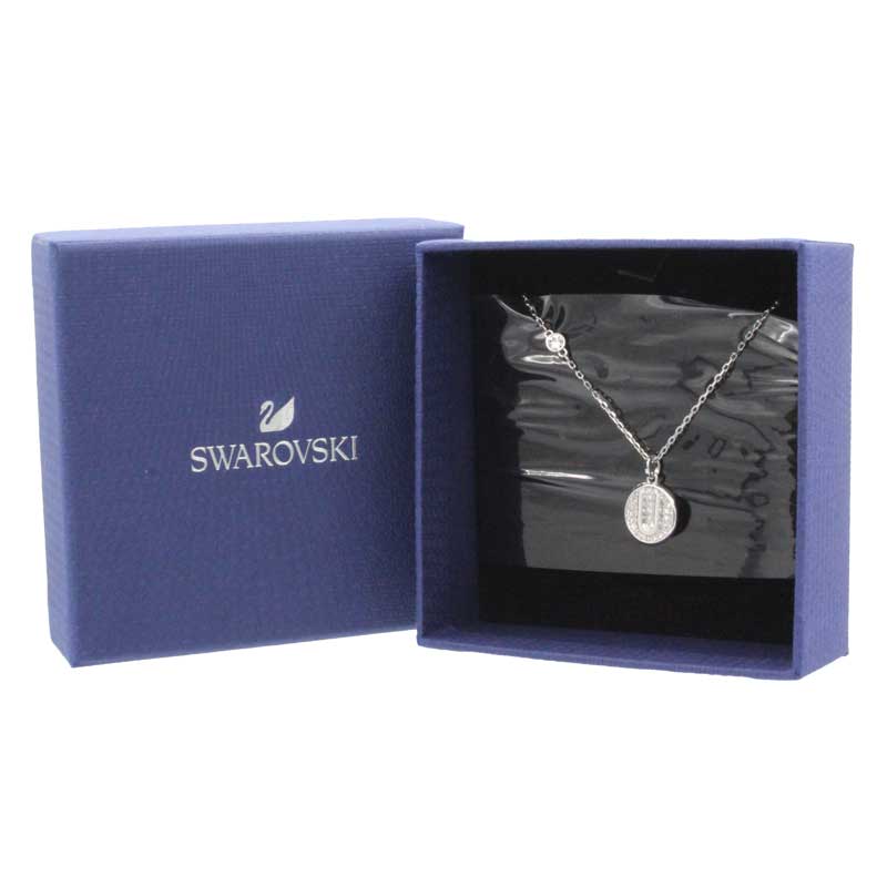 Swarovski Letter Collection Silver 'U' Necklace