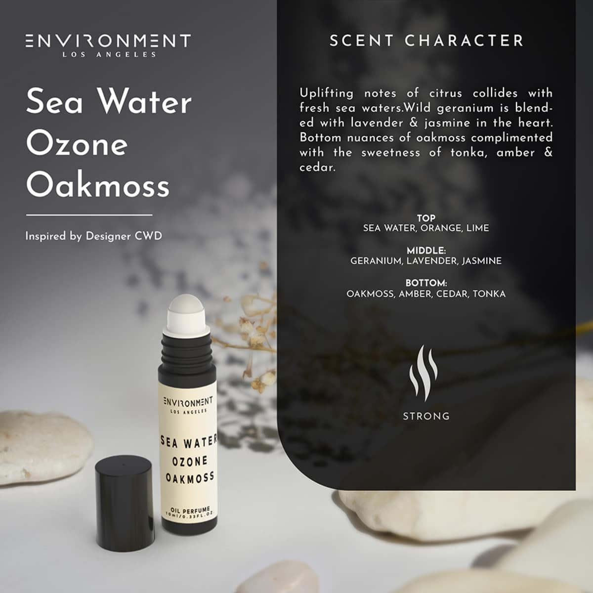 ENVIRONMENT 10mL Roll-on Oil Perfume Baies Currants Quince