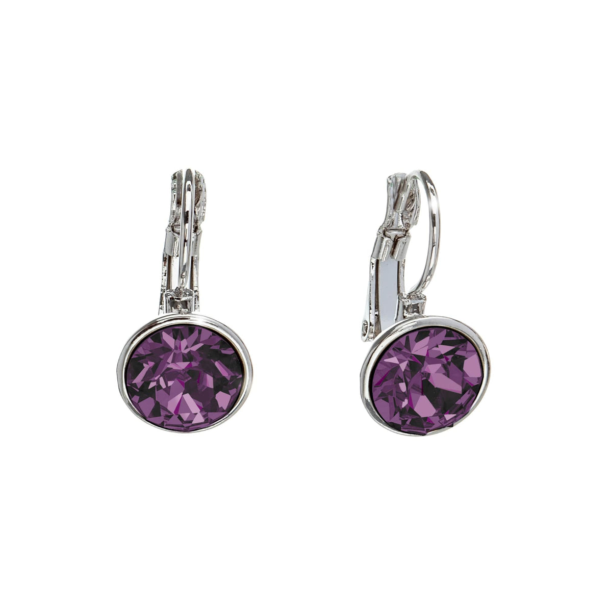 Classic Leverback Earrings with Sparkling Swarovski Crystals
