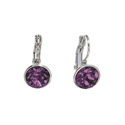 Classic Leverback Earrings with Sparkling Swarovski Crystals
