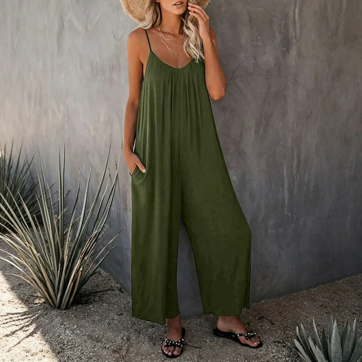 Casual Sleeveless Jumpsuit