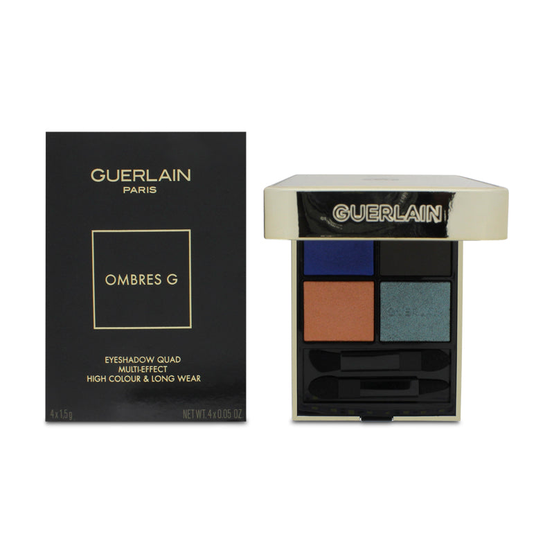 Guerlain Ombres G Eyeshadow Quad Multi Effect High Colour & Longwear 360 Mystic Peacock (Blemished Box)