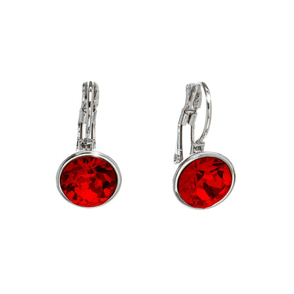 Classic Leverback Earrings with Sparkling Swarovski Crystals by callura