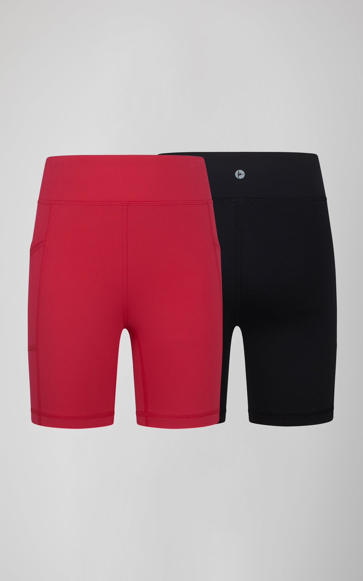 90 Degree by Reflex Girls 2 PK Interlock Side Pocket + Basic Bike Short