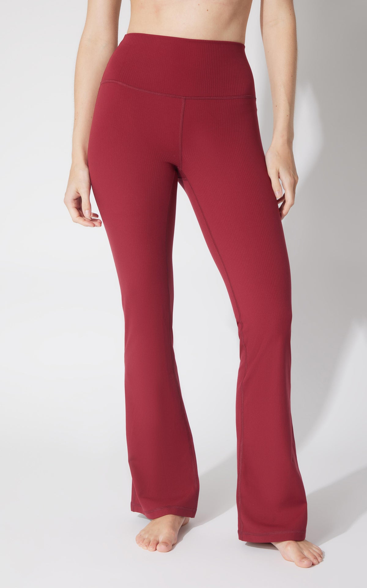 90 Degree by Reflex Felix Lux Ribbed Everyday Elastic Free Flare Leg Pant