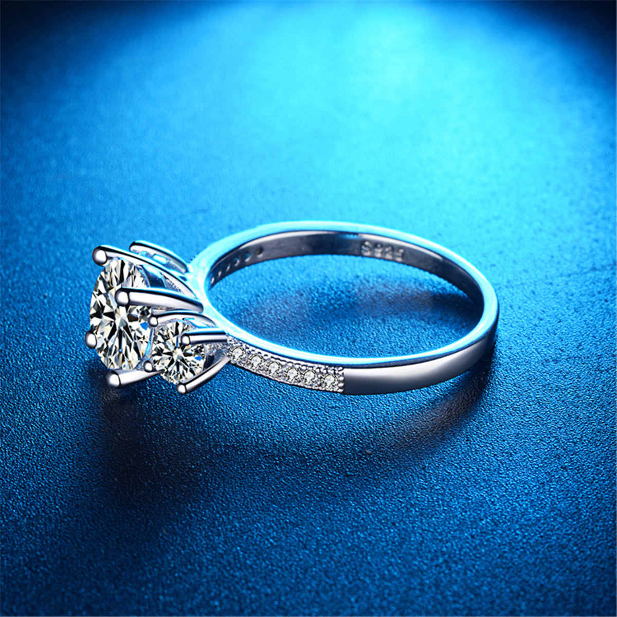 Crystal & Cubic Zirconia Round-Cut Ring