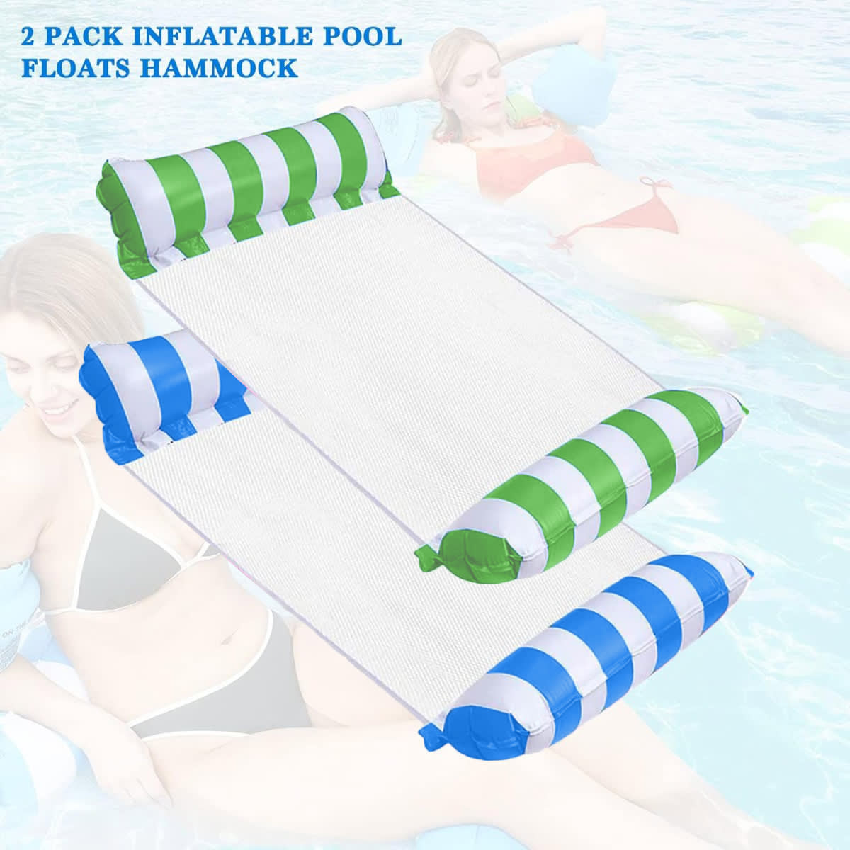 2-Pack Foldable Pool Float