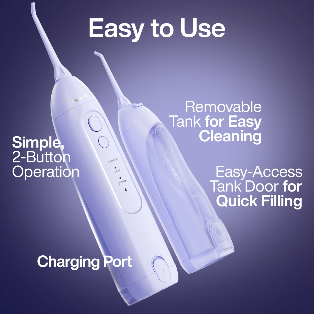 AquaSonic ICON Toothbrush & Flosser Bundle