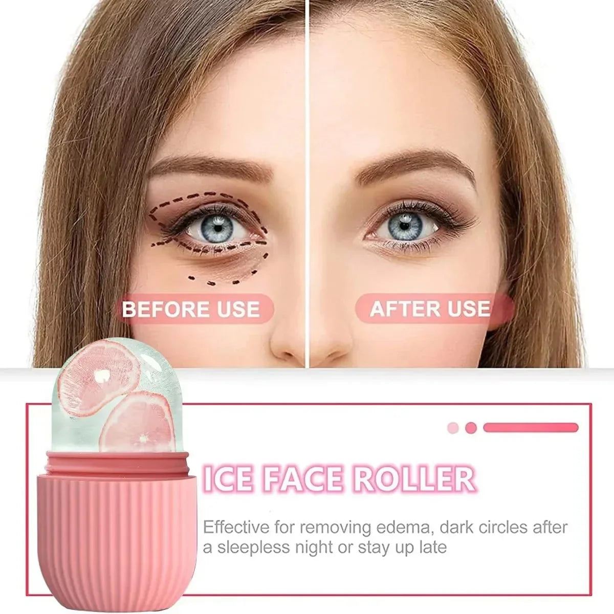 Capsule Shaped Silicone Ice Roller