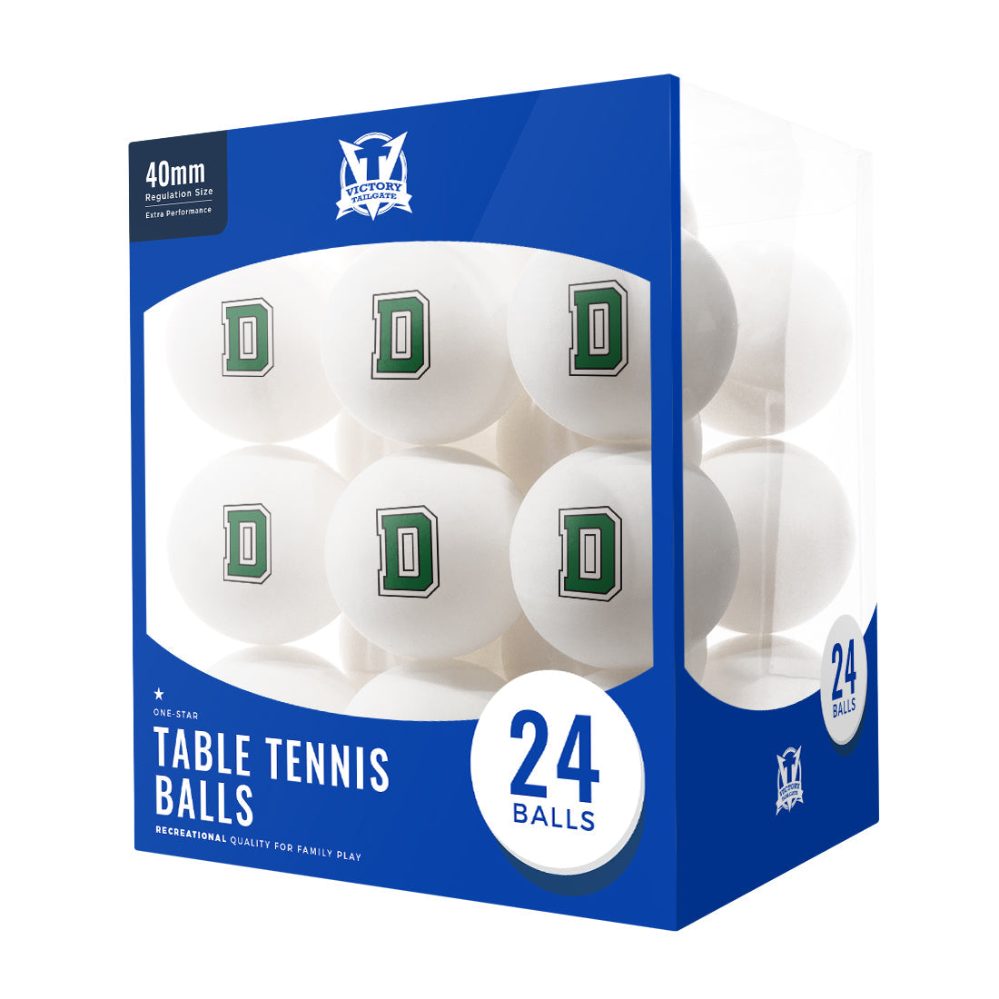 Dartmouth Big Green Ping Pong Balls (24-Pack)