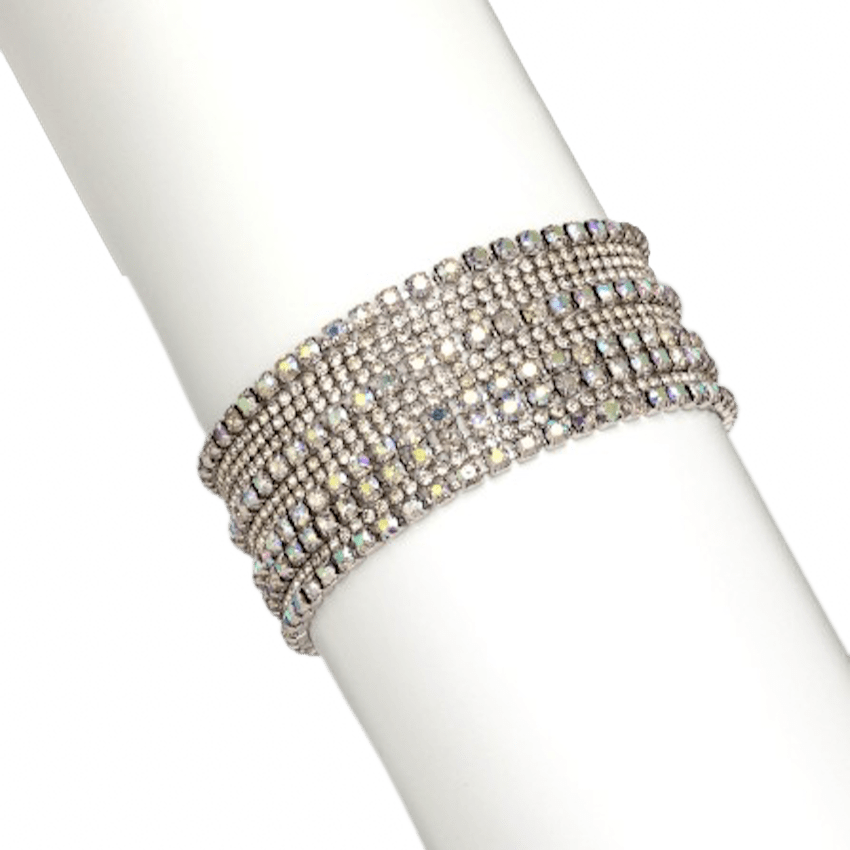 Aurora Borealis Swarovski Crystal Bracelet – Aurora Borealis Swarovski Crystal Multi Strand Bracelet