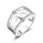 Cubic Zirconia & Silvertone 'Nana' Ring