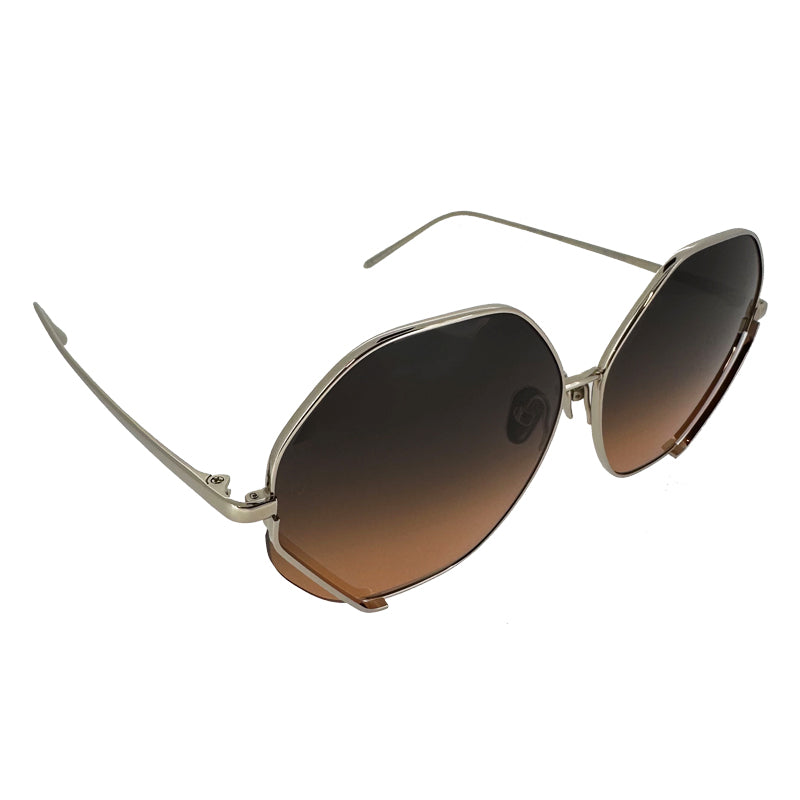 Linda Farrow Fawcet Hexagon Women's Sunglasses 6275 Fawcet