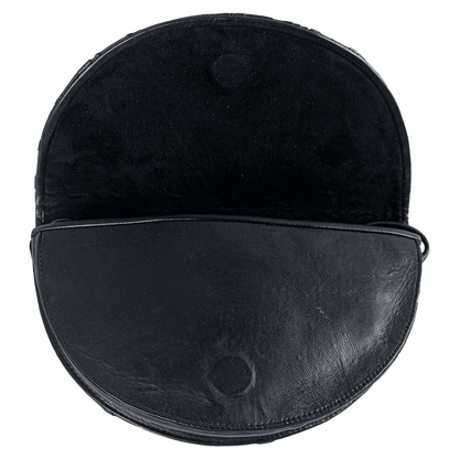 La Chic Women's Handcrafted Leather Sculpted Face Crossbody Bag