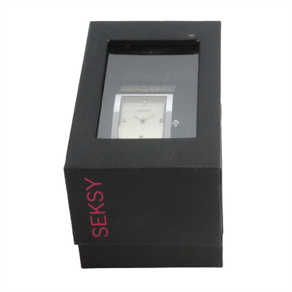 Sekonda Seksy Champagne Dial Glitter Leopard Ladies Bracelet Watch 2851