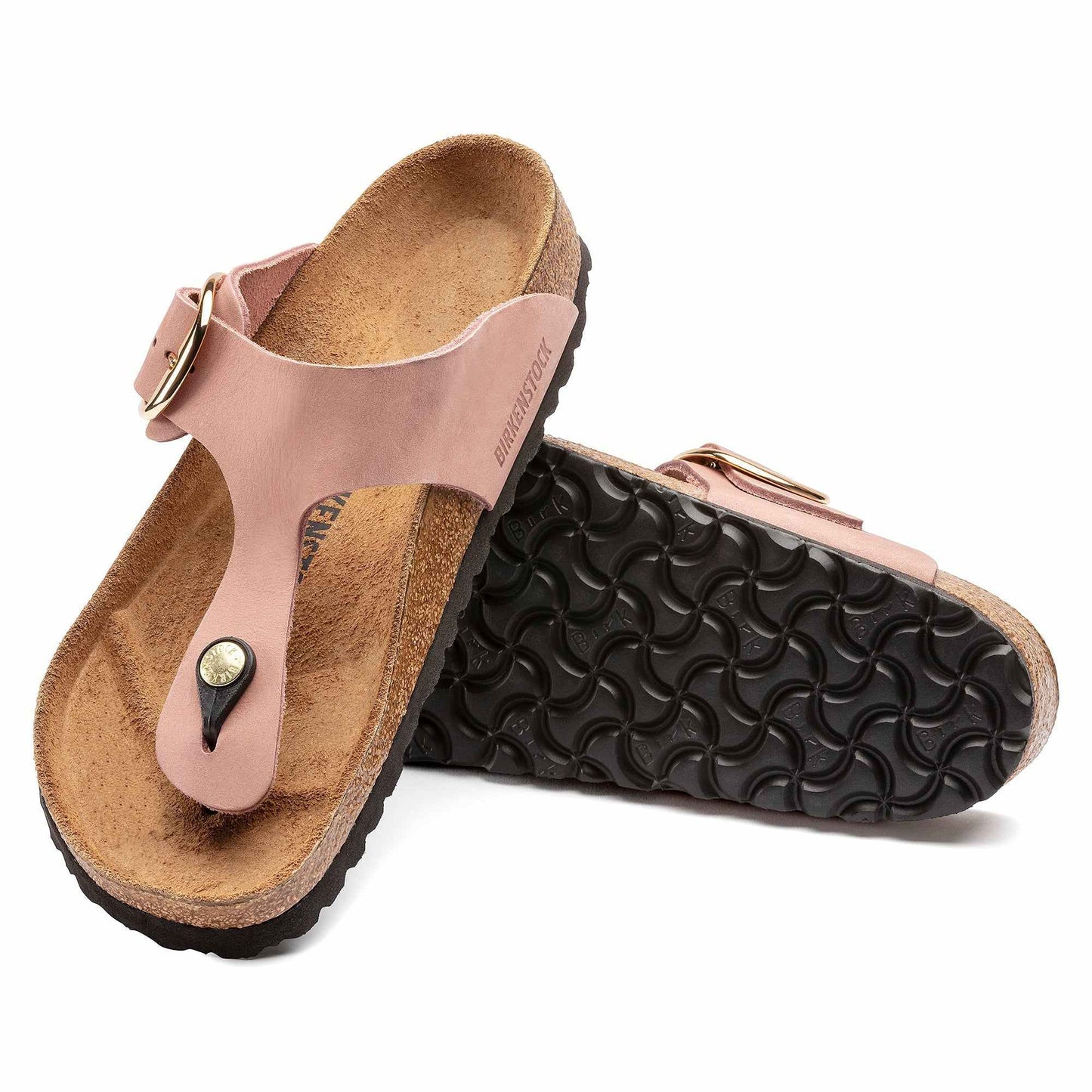 Birkenstock Gizeh Big Buckle Nubuck Leather Old Rose Sandals