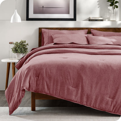 Bare Home Bed-in-a-Bag Comforter Set with White Sheets