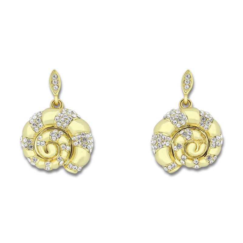 Snail Earrings Gold Khloelle LC0070812