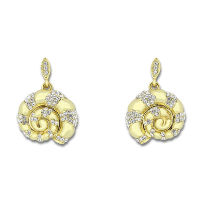 Snail Earrings Gold Khloelle LC0070812