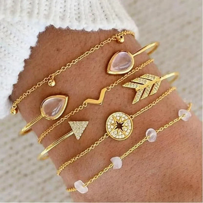 108 Pcs Gold Jewelry Set Necklaces Bracelets Earrings