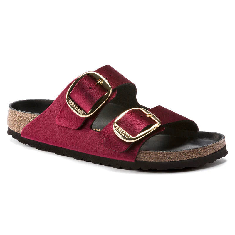Birkenstock Arizona Big Buckle Velvet Maroon