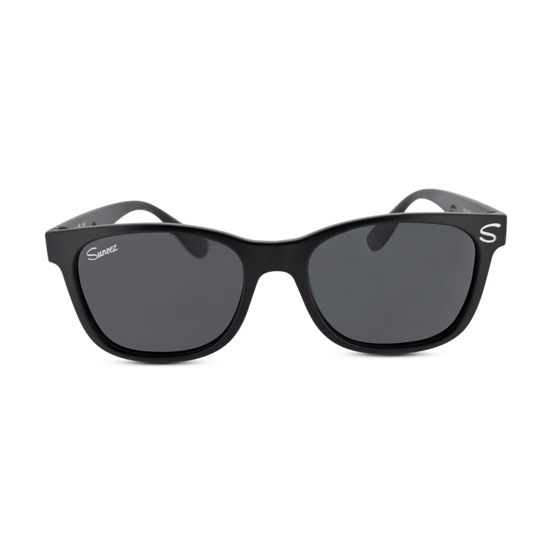 Suneez Polarised Kids Sunglasses Flexible Black 5-12 years