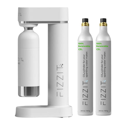 Fizzit™ Spärklï Carbonated Water Soda Maker with Stainless Steel Bottle – Dishwasher Safe Bottles - Sparkling Water Maker