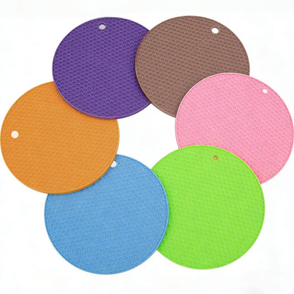 6 Pcs Honeycomb Silicone Trivet Set