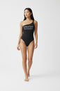 Christian Audigier Icon One Piece Rhinestone Black Swimsuit CA02-24SW-Rs