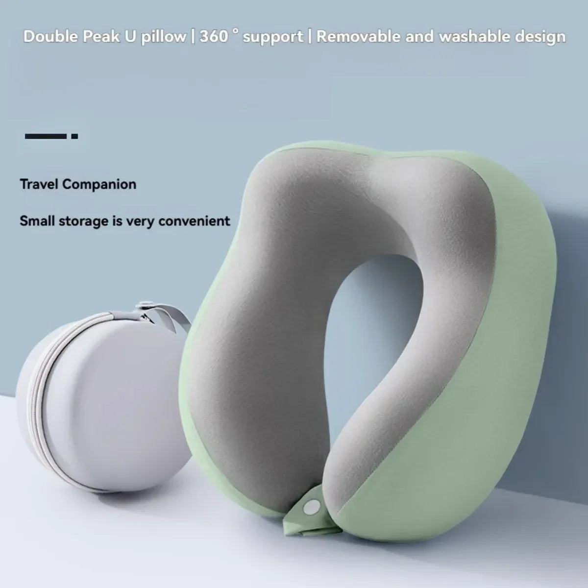 Ergonomic Double Peak U Neck Pillow
