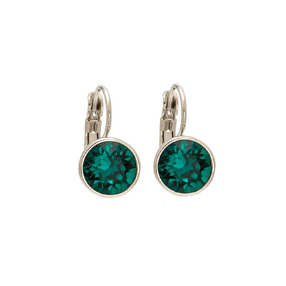 Classic Leverback Earrings with Sparkling Swarovski Crystals by callura