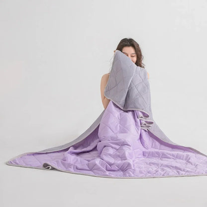 Dual-Sided Cooling Throw Blanket