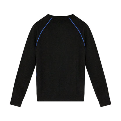 Armani Jeans Wool Cashmere Men's Black Jumper 6Y6MD2 - Small