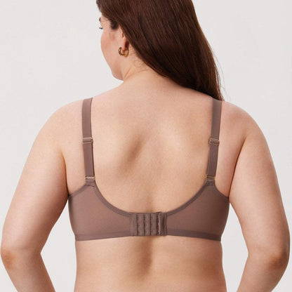 Cosnufy Sheer Mesh Balconette Underwire Full Coverage Unlined Bra