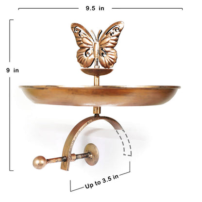 Bird Bath and Butterfly Oasis Pollinator Garden Fountain