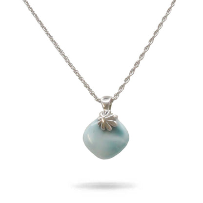 Larimar Stone Sterling Silver Abril Necklace By Marahlago