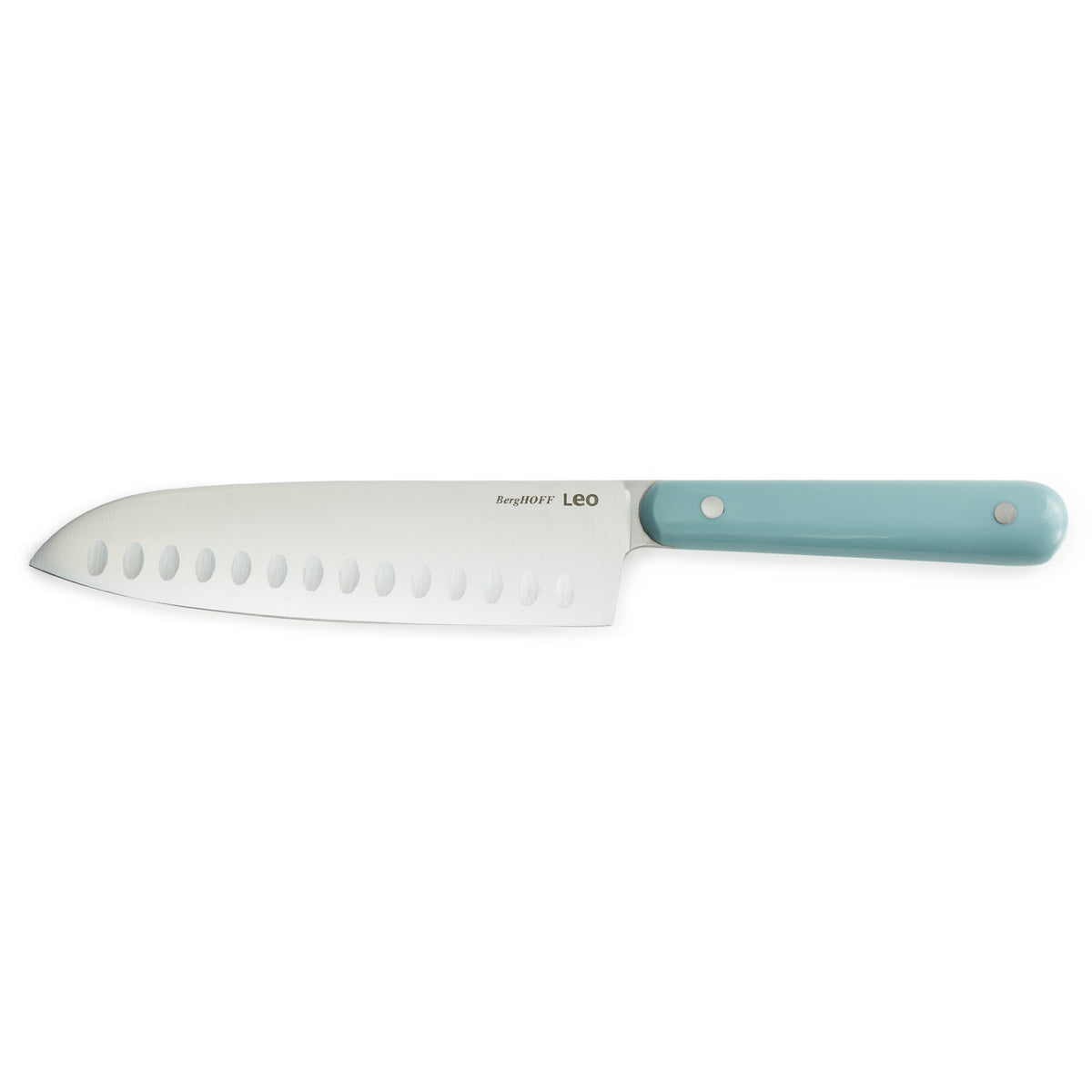 BergHOFF Leo Glints Stainless Steel Santoku Knife 7", Slate