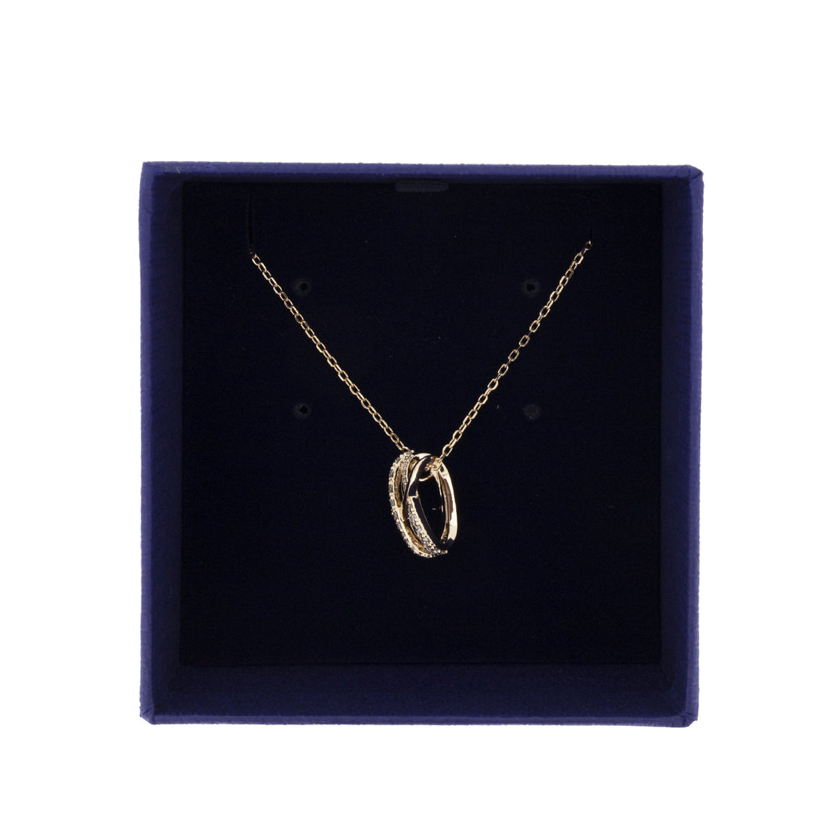 Swarovski Twist Necklace Rose Gold 5620549