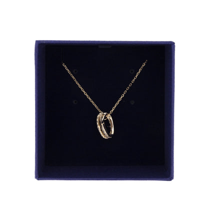 Swarovski Twist Necklace Rose Gold 5620549