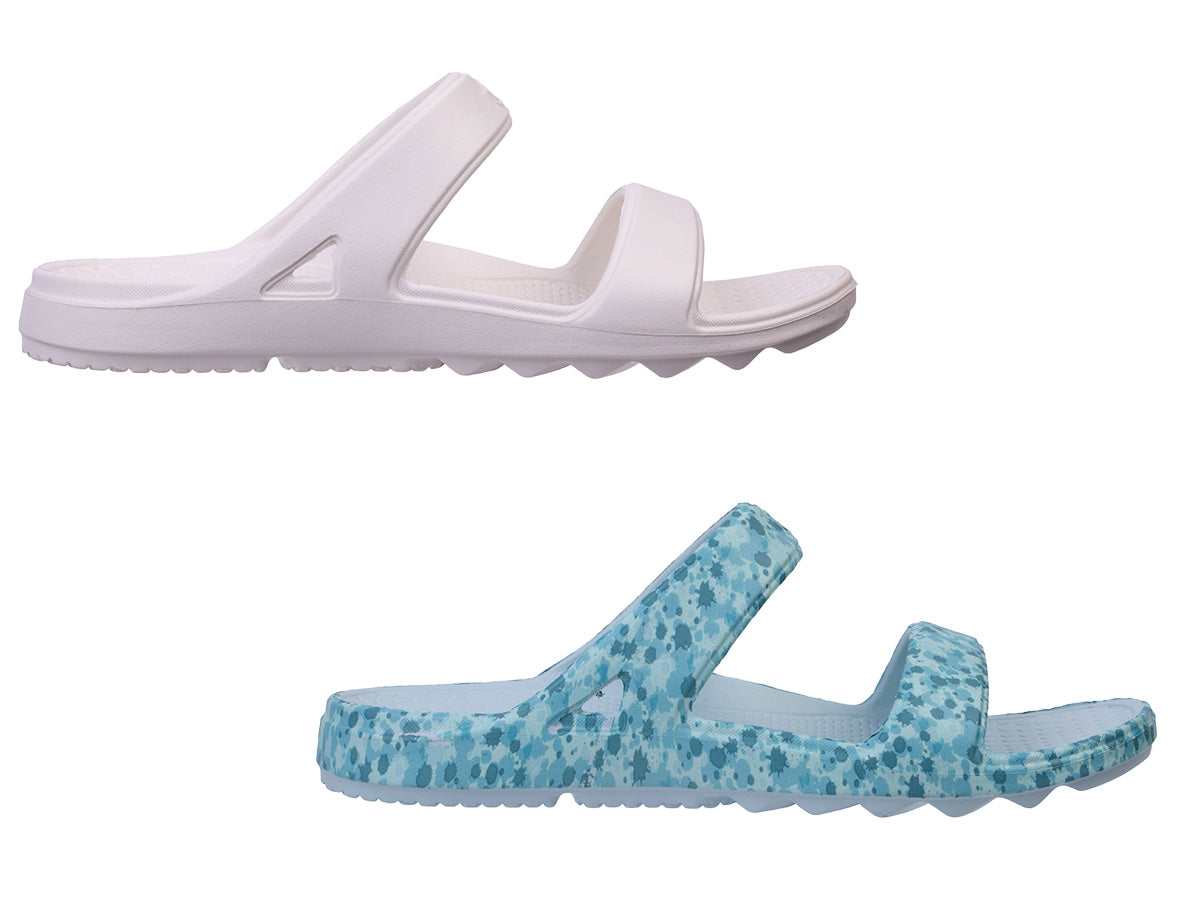Fusion Slim Splash Orthotic 2-Pack Slide Sandals - Wide Width
