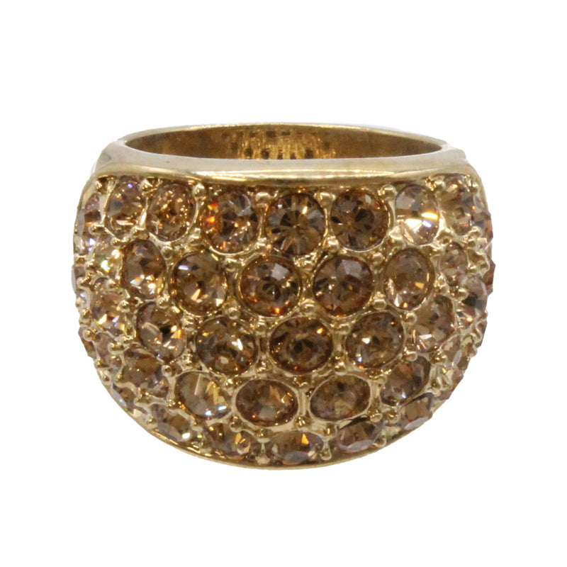 Adrian Buckley Pave Collection Gold Crystal Ring R350M (M)