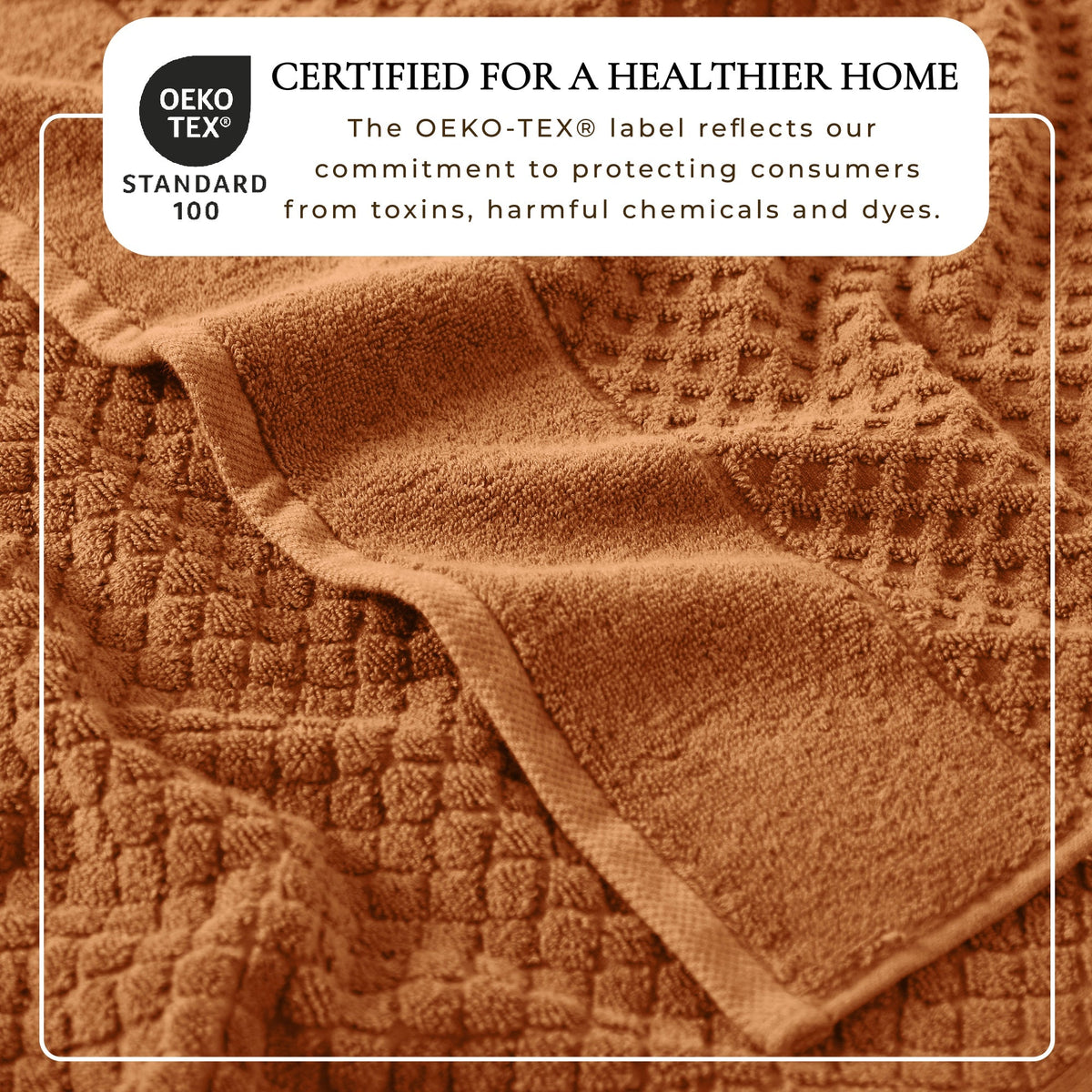 Cotton Diamond Waffle Weave Bath Towel Set - Grayson Collection