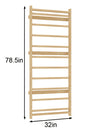 Add-On Ladder Wall Panel for 79" Modular Walnut