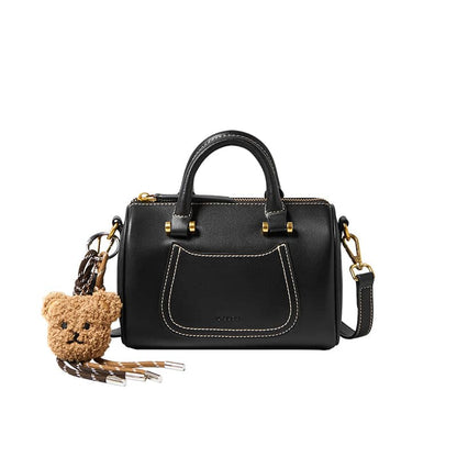 Arcadia Mini Leather Duffle Crossbody Bag