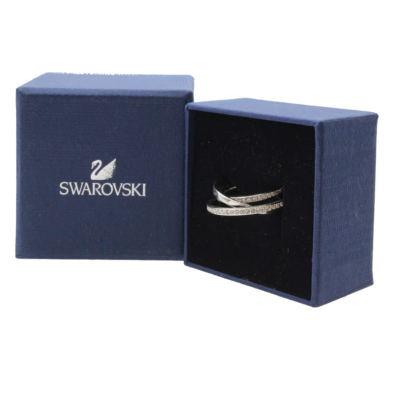 Swarovski Triple Circle Crystal Ring Size 52