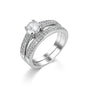 Crystal & Cubic Zirconia Pavé Stacking Ring Set