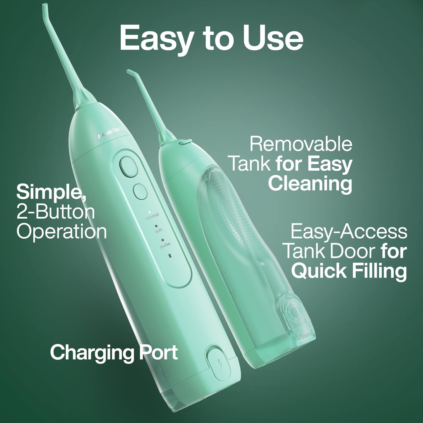 AquaSonic ICON Toothbrush & Flosser Bundle