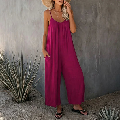 Casual Sleeveless Jumpsuit