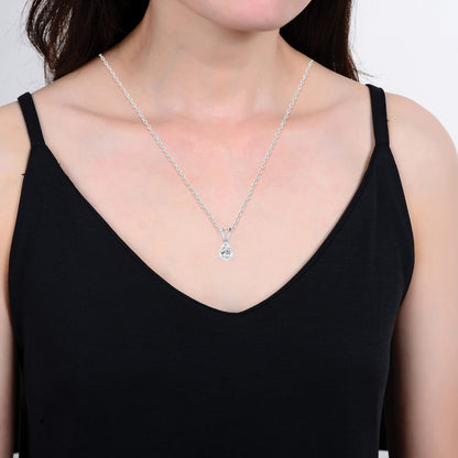 V3 Jewelry Sterling Silver with Moissanite Solitaire Pendant