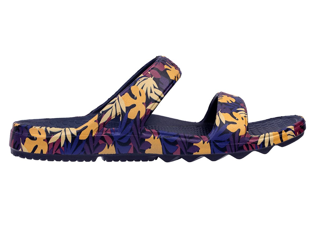 Fusion Slim Tropical Slide Sandals - Wide Width
